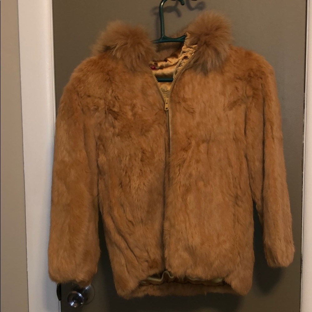 Davoucci Girls bomber fur jacket